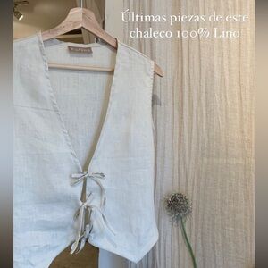 100% linen vest from Mexico City